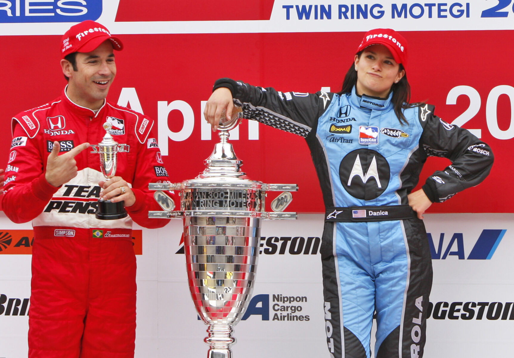 Danica Patrick,  Helio Castroneves